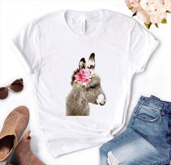 donkey flower print and men t shirt women cotton casual funny lady yong girl tee pm 72, White;black
donkey flower print and men t shirt women cotton casual funny lady yong girl tee pm 72, White;black