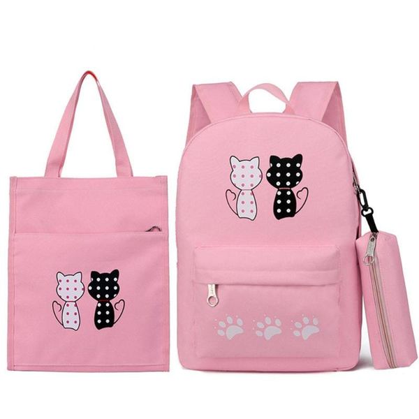 school bags for girls kids cute cat printing backpack children schoolbags lightweight travel backpacks 3pcs/set satchel
school bags for girls kids cute cat printing backpack children schoolbags lightweight travel backpacks 3pcs/set satchel