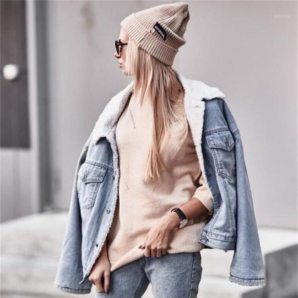 women's jackets autumn / winter women's lambs wool loose long sleeve denim plush coat fashionable atmosphere warm coat1 9zjk, Black;brown
women's jackets autumn / winter women's lambs wool loose long sleeve denim plush coat fashionable atmosphere warm coat1 9zjk, Black;brown