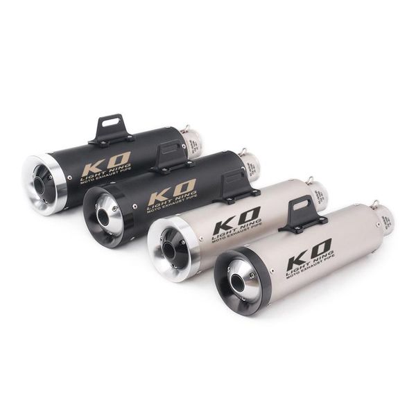universal motorcycle exhaust tail pipe with 51mm diameter 355mm length aluminum alloy and stainless steel for modified system 
universal motorcycle exhaust tail pipe with 51mm diameter 355mm length aluminum alloy and stainless steel for modified system