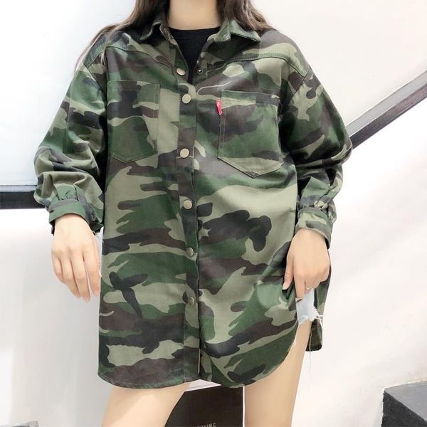 women's jackets women loose korean tooling jacket female ins camouflage shirt bf style outwear coat 2021 spring and autum, Black;brown
women's jackets women loose korean tooling jacket female ins camouflage shirt bf style outwear coat 2021 spring and autum, Black;brown