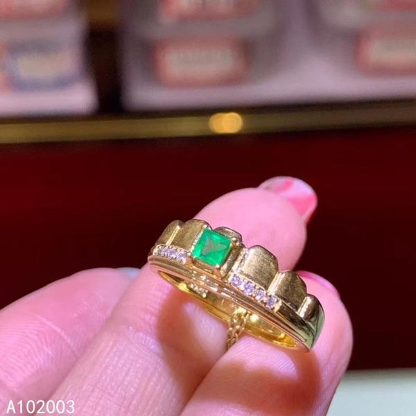 cluster rings kjjeaxcmy fine jewelry 925 sterling silver inlaid natural gemstone emerald female ring exquisite support detection, Golden;silver
cluster rings kjjeaxcmy fine jewelry 925 sterling silver inlaid natural gemstone emerald female ring exquisite support detection, Golden;silver