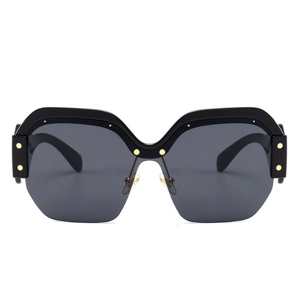 sunglasses uv400 oversized semi-rimeless square sunglasses brand lunettes de soleil pour femmes retro sun glasses for women, Black
sunglasses uv400 oversized semi-rimeless square sunglasses brand lunettes de soleil pour femmes retro sun glasses for women, Black