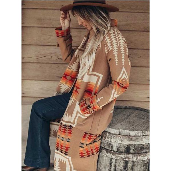women's wool & blends maxi winter coat casual fashion lady elegant geometry printed outerwear 2021 euramerican female clothing, Black
women's wool & blends maxi winter coat casual fashion lady elegant geometry printed outerwear 2021 euramerican female clothing, Black