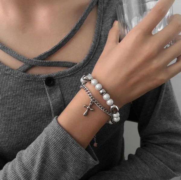 beaded, strands water drop cross stitching reflective pearl double layered bracelet bracelets charm mens crystal, Black
beaded, strands water drop cross stitching reflective pearl double layered bracelet bracelets charm mens crystal, Black