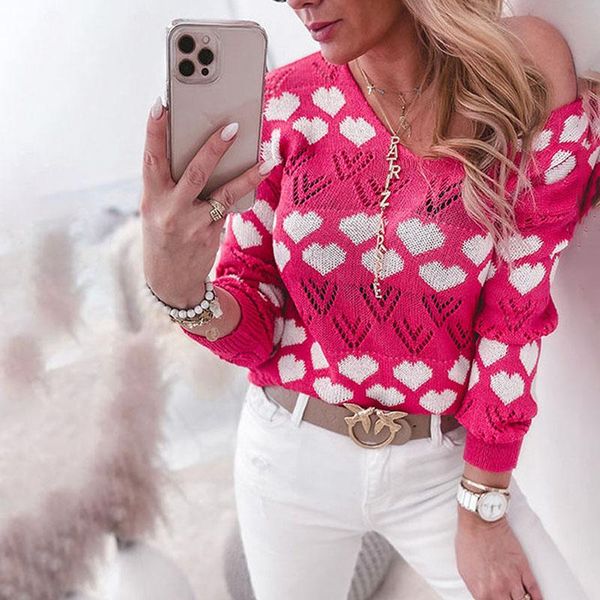 women's sweaters 2021 women fashion casual long sleeve pullovers autumn female heart shape v-neck knit sweater, White;black
women's sweaters 2021 women fashion casual long sleeve pullovers autumn female heart shape v-neck knit sweater, White;black