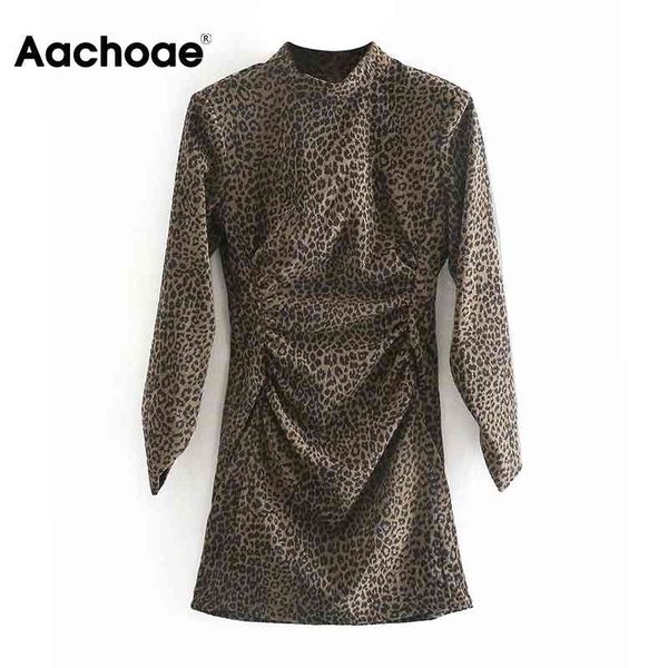 aachoae women leopard mini dress retro stand neck a line dress pleated long sleeve chic dress autumn spring vestido de mujer 210413, Black;gray
aachoae women leopard mini dress retro stand neck a line dress pleated long sleeve chic dress autumn spring vestido de mujer 210413, Black;gray