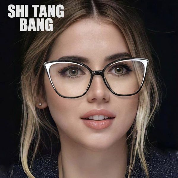 sunglasses plastic titanium black white cat eye frames anti blue light glasses women tr90 fashion computer optical eyeglasses 2021, White;black
sunglasses plastic titanium black white cat eye frames anti blue light glasses women tr90 fashion computer optical eyeglasses 2021, White;black