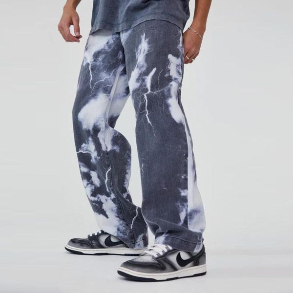 men's jeans loose straight-leg denim pants fashion printed street for men 2021 spring autumn casual cowboy trousers big size, Blue
men's jeans loose straight-leg denim pants fashion printed street for men 2021 spring autumn casual cowboy trousers big size, Blue