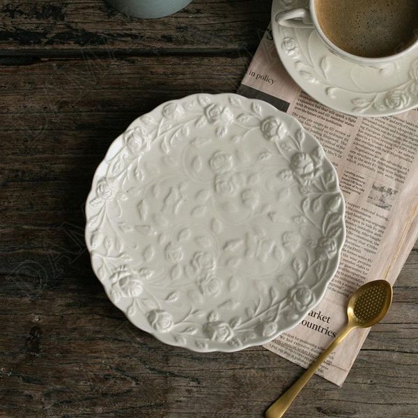 dishes & plates retro ceramics plate rose relief decorative western steak dish restaurant serving tray afternoon tea desserts cup and saucer
dishes & plates retro ceramics plate rose relief decorative western steak dish restaurant serving tray afternoon tea desserts cup and saucer