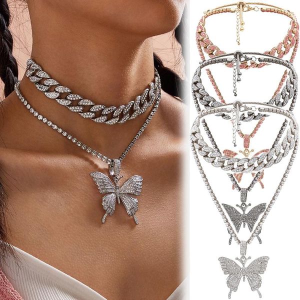 pendant necklaces 1set trendy hip hop butterfly vintage retro classic punk style animal necklace fashion jewelry gifts, Silver
pendant necklaces 1set trendy hip hop butterfly vintage retro classic punk style animal necklace fashion jewelry gifts, Silver