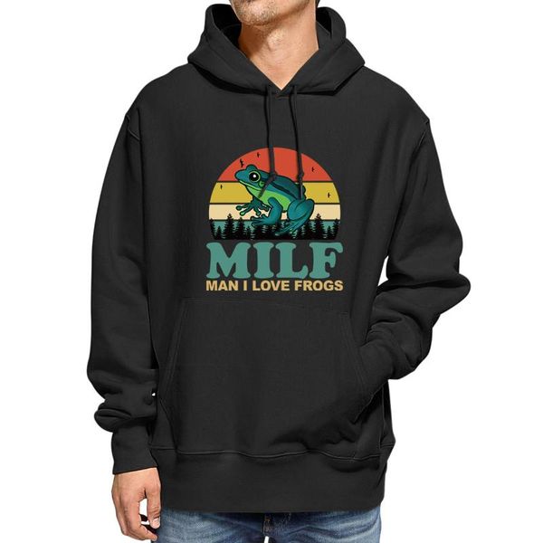men's hoodies & sweatshirts cotton milf man i love frogs funny saying frog amphibian lovers vintage harajuku fleece hoodie casual wom, Black
men's hoodies & sweatshirts cotton milf man i love frogs funny saying frog amphibian lovers vintage harajuku fleece hoodie casual wom, Black