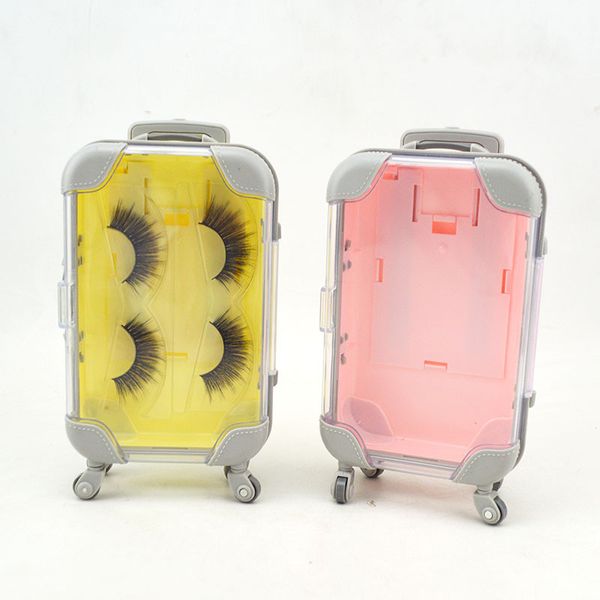 2 pairs of false strip eyelash makeup case without eyelashes suitcase trolley coloris eye lash packaging box
2 pairs of false strip eyelash makeup case without eyelashes suitcase trolley coloris eye lash packaging box