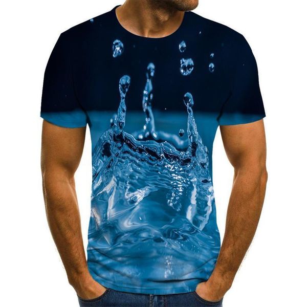 men's t-shirts summer t-shirt 3d short-sleeved novelty water pattern o-neck fun printed drop streetwear, White;black
men's t-shirts summer t-shirt 3d short-sleeved novelty water pattern o-neck fun printed drop streetwear, White;black