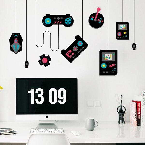 wall stickers game decals gaming controller joystick video for teen boys room kids bedroom playroom home decoration
wall stickers game decals gaming controller joystick video for teen boys room kids bedroom playroom home decoration