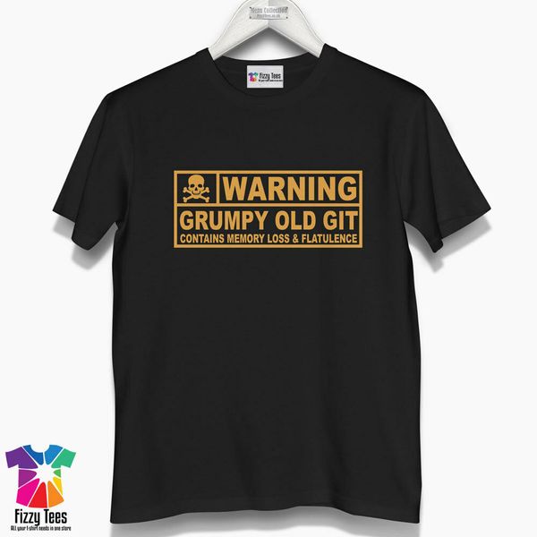men's warning grumpy old git t-shirt - ideal gift for a man that keeps moaning, White;black
men's warning grumpy old git t-shirt - ideal gift for a man that keeps moaning, White;black