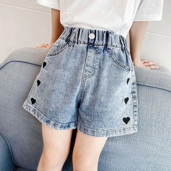 girl's denim shorts children's ripped jeans 2021 summer big girls multicolor loose pants outer wear, Black
girl's denim shorts children's ripped jeans 2021 summer big girls multicolor loose pants outer wear, Black