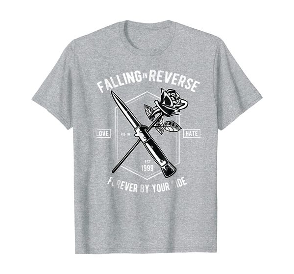 Falling in Reverse,Forever By Your Side Knife Rose T-Shirt, Mainly pictures