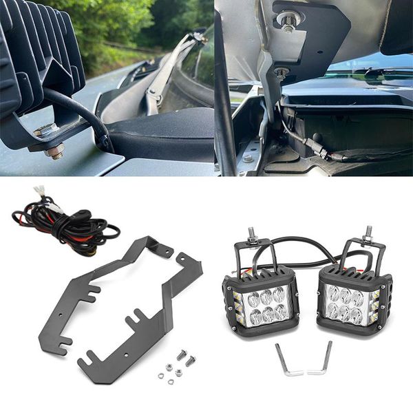 working light car lighting accessories for 2021-2021 f250/f350/f450/f550 super duty 60w wide s white & amber led mount kit