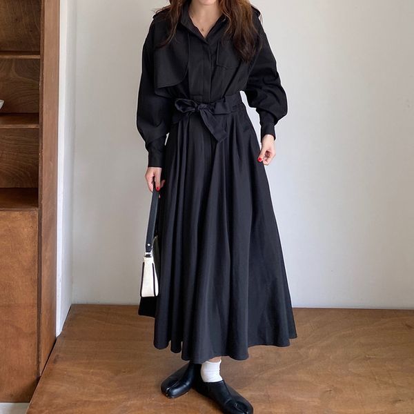 spring office lady turn down collar solid color single breasted long sleeve black lace up shirt a-line dress 8y971 210510, Black;gray
spring office lady turn down collar solid color single breasted long sleeve black lace up shirt a-line dress 8y971 210510, Black;gray