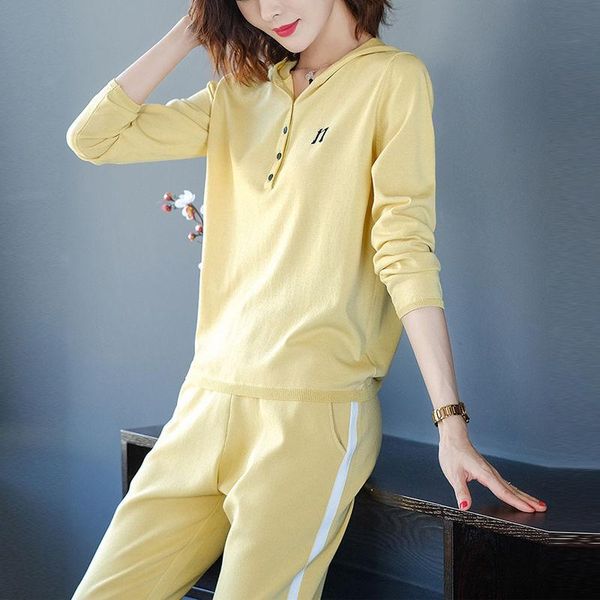 spring knitted cotton tracksuit women casual hooded long sleeve hoodie and pants suit joggers outfit fashion 2 piece sets summer women', Gray
spring knitted cotton tracksuit women casual hooded long sleeve hoodie and pants suit joggers outfit fashion 2 piece sets summer women', Gray