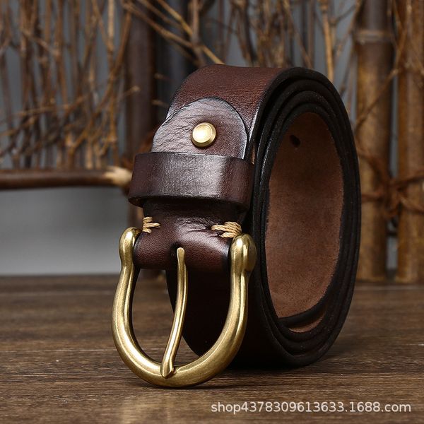 retro fashion and personalized trendy distressed first layer pure cattlehide leather belt mens genuine leather brass buckle korean casual de, Black;brown
retro fashion and personalized trendy distressed first layer pure cattlehide leather belt mens genuine leather brass buckle korean casual de, Black;brown