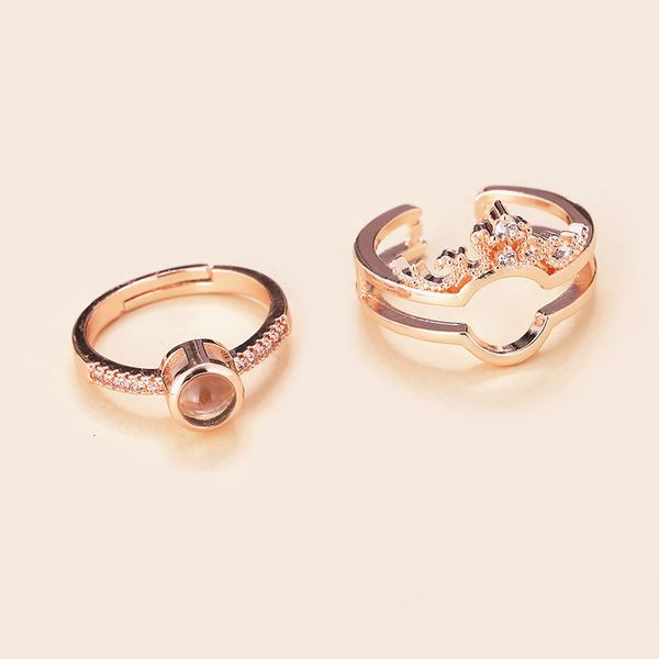 cen fan jewelry crown combination 100 languages i love you fashion personality opening couple ring, Blue;gray
cen fan jewelry crown combination 100 languages i love you fashion personality opening couple ring, Blue;gray