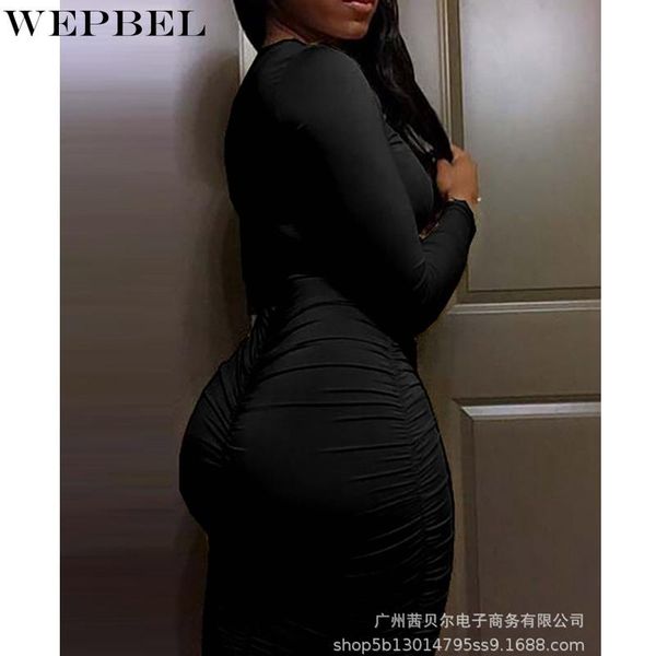 casual dresses wepbel o-neck high waist dress women's solid color pleated summer long sleeve slim stretch, Black;gray
casual dresses wepbel o-neck high waist dress women's solid color pleated summer long sleeve slim stretch, Black;gray