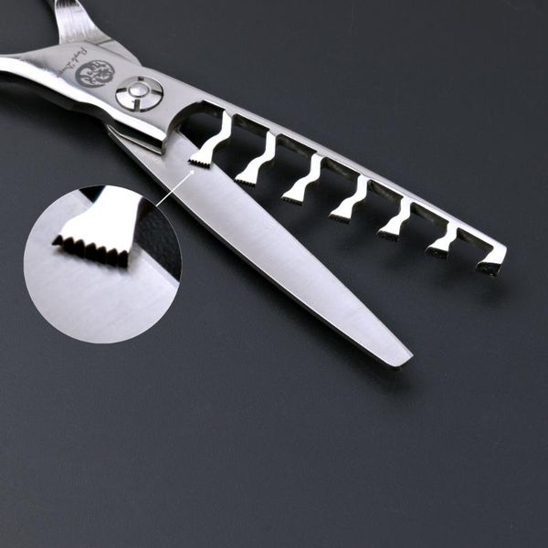 hair scissors purple dragon 6 inch wavy 7 teeth thinning shears dog grooming double tail silver pet clipper for thin out
hair scissors purple dragon 6 inch wavy 7 teeth thinning shears dog grooming double tail silver pet clipper for thin out