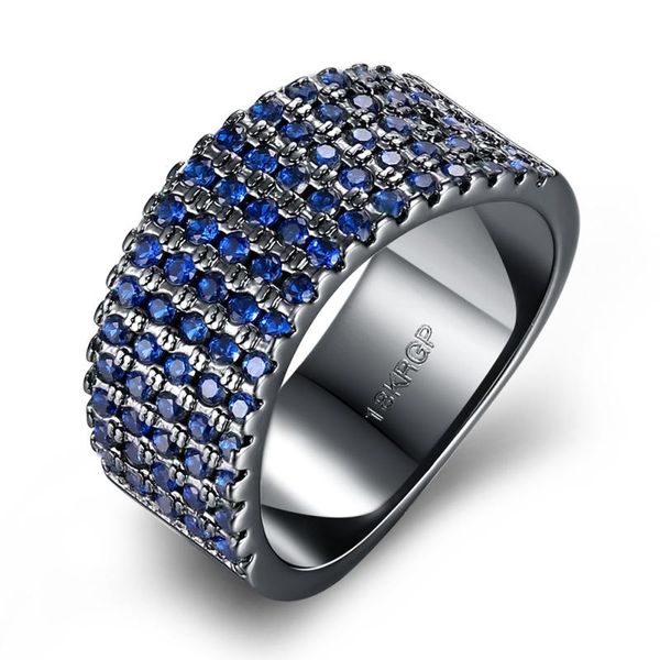 cluster rings elegant blue cubic zirconia ring for women black gun plated party fashion jewellry size 6 7 8 r2130, Golden;silver
cluster rings elegant blue cubic zirconia ring for women black gun plated party fashion jewellry size 6 7 8 r2130, Golden;silver
