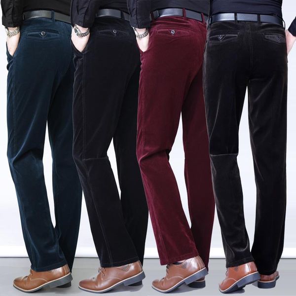 men's pants shzq autumn corduroy men trousers fashion high waist straight casual business office for classic men's, Black
men's pants shzq autumn corduroy men trousers fashion high waist straight casual business office for classic men's, Black