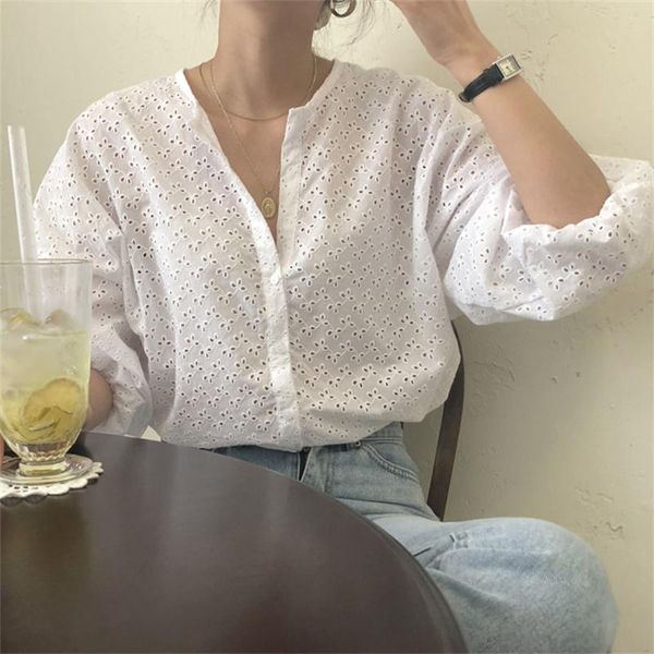 women's blouses & shirts alien kitty summer white hollow out delicate 2021 solid soft thin outwear casual femme lady all match chic
women's blouses & shirts alien kitty summer white hollow out delicate 2021 solid soft thin outwear casual femme lady all match chic