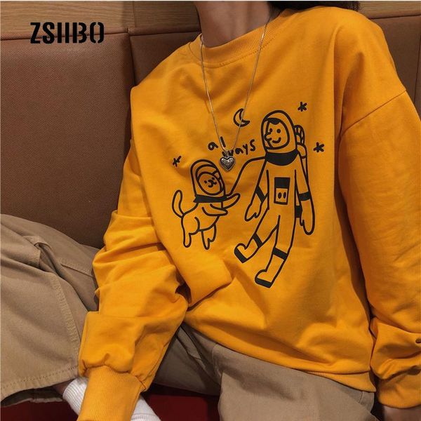 autumn korean fashion loose thin long-sleeved o-neck sweatshirt female harajuku cartoon printing casual women's hoodies & sweatshirts, Black
autumn korean fashion loose thin long-sleeved o-neck sweatshirt female harajuku cartoon printing casual women's hoodies & sweatshirts, Black