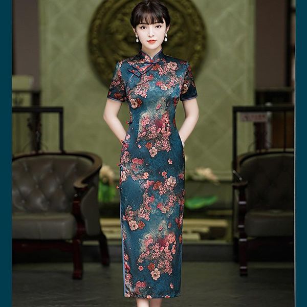 ethnic clothing blue satin cheongsam mandarin collar qipao floral printed chinese dress traditional oriental banquet gown bigsize 3xl, Red
ethnic clothing blue satin cheongsam mandarin collar qipao floral printed chinese dress traditional oriental banquet gown bigsize 3xl, Red
