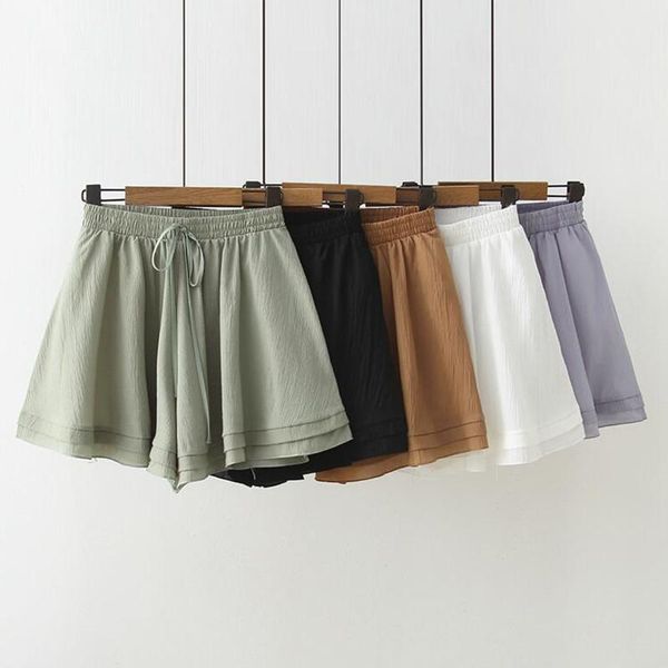 women's shorts summer women streetwear loose elastic waist solid casual girls sweet skirts j976, White;black
women's shorts summer women streetwear loose elastic waist solid casual girls sweet skirts j976, White;black