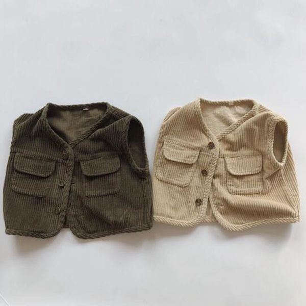 1-6yrs autumn baby boys girls vest corduroy cardigan coat children clothing boy girl waistcoat kids 210429, Camo
1-6yrs autumn baby boys girls vest corduroy cardigan coat children clothing boy girl waistcoat kids 210429, Camo