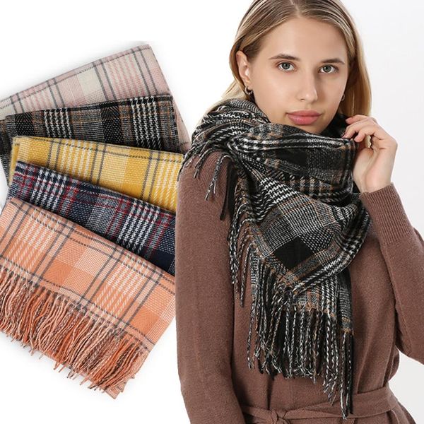 scarves 2021winter cashmere plaid scarf warm ladies fringe large soft fall winter shawl female foulard men's bandana, Blue;gray
scarves 2021winter cashmere plaid scarf warm ladies fringe large soft fall winter shawl female foulard men's bandana, Blue;gray