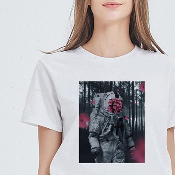womens t shirt summer fashion women flower astronaut printed shirts hipster pretty trendy harajuku ropa mujer, White
womens t shirt summer fashion women flower astronaut printed shirts hipster pretty trendy harajuku ropa mujer, White