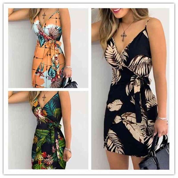 fashion suspender print 2021 new slim v-neck short sleeve women's beach skirt, Black;gray
fashion suspender print 2021 new slim v-neck short sleeve women's beach skirt, Black;gray