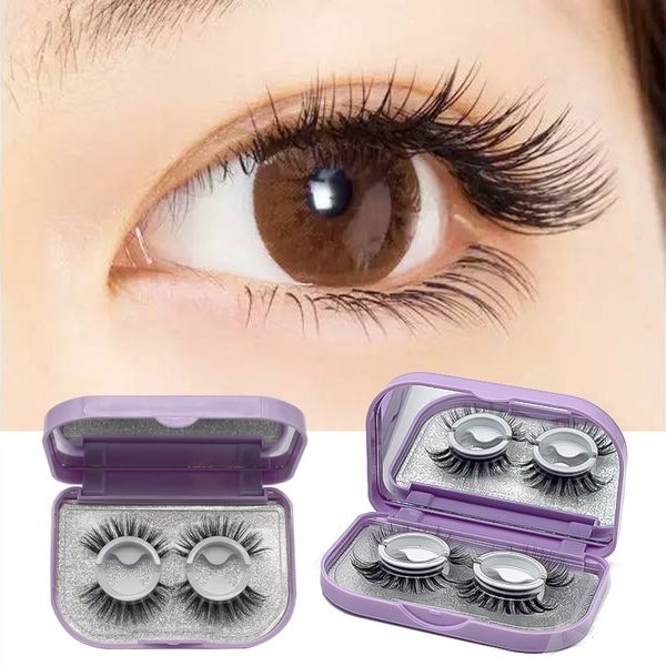 2 pairs reusable self-adhesive false eyelashes glue fake eye lashes easy to wear fluffy eyelash extension makeup tool
2 pairs reusable self-adhesive false eyelashes glue fake eye lashes easy to wear fluffy eyelash extension makeup tool