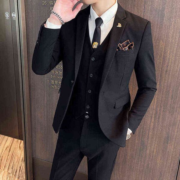 luxury suits blaze autumn and winter busins casual men's profsional formal groom's small suit, Black
luxury suits blaze autumn and winter busins casual men's profsional formal groom's small suit, Black