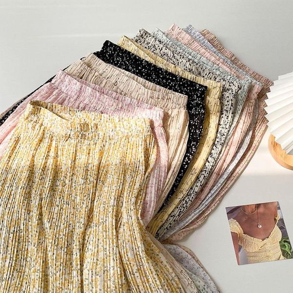 ladies spring summer plus size long skirt for women large floral print flower chiffon pleated skirts, Black
ladies spring summer plus size long skirt for women large floral print flower chiffon pleated skirts, Black