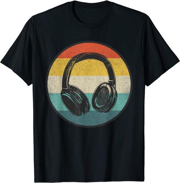men's t-shirts music lover producer dj vintage retro headphones t-shirt, White;black
men's t-shirts music lover producer dj vintage retro headphones t-shirt, White;black