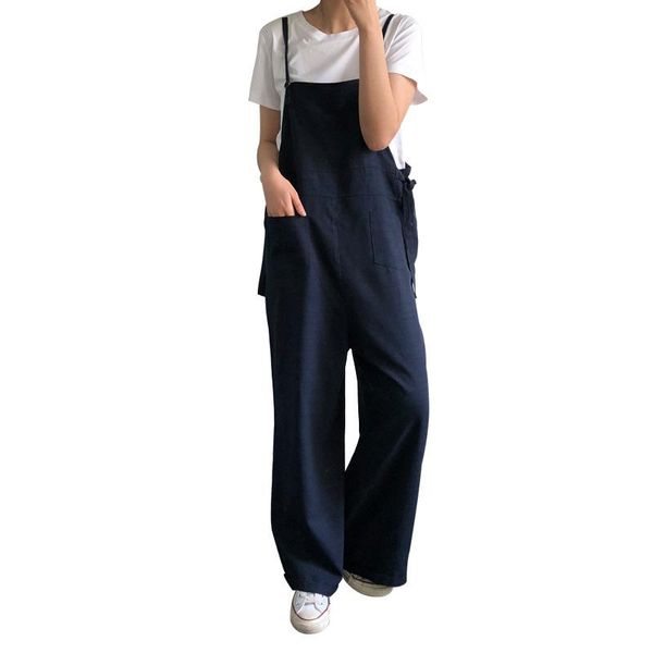 women's jumpsuits & rompers adjustable lace up backless autumn trousers women long female overalls bib for wdc3175, Black;white
women's jumpsuits & rompers adjustable lace up backless autumn trousers women long female overalls bib for wdc3175, Black;white