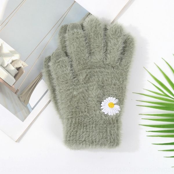 lnx 2020warm and mini daisy winter knitted touch screen mittens wool gloves imitation mink wool warm gloves, Blue;gray
lnx 2020warm and mini daisy winter knitted touch screen mittens wool gloves imitation mink wool warm gloves, Blue;gray