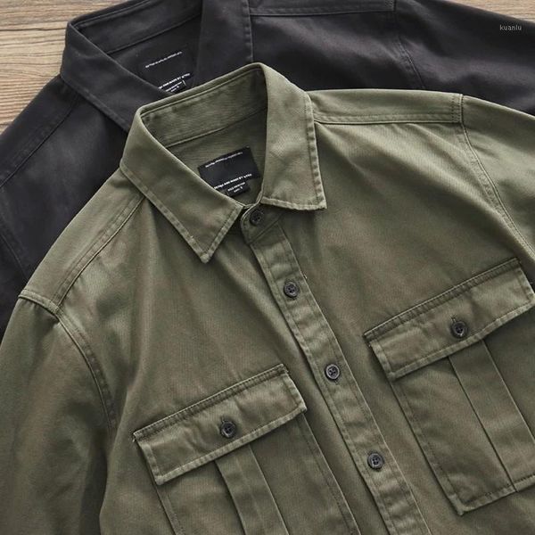 men's casual shirts long sleeved men's shirt, 2021 military style, retro, White;black
men's casual shirts long sleeved men's shirt, 2021 military style, retro, White;black