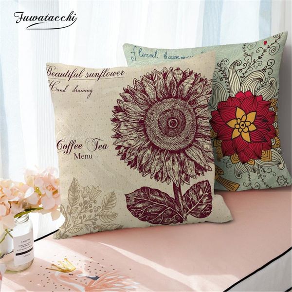 fuwatacchi retro plant pattern cushion cover flowers pillowcases for home sofa living room decorative pillow covers 45x45cm cushion/decorati
fuwatacchi retro plant pattern cushion cover flowers pillowcases for home sofa living room decorative pillow covers 45x45cm cushion/decorati