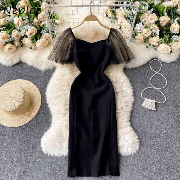 neploe v neck clavicle exposed dress women high waist hip bodycon vestidos mesh patchwork party robe short sleeve 210423, Black;gray
neploe v neck clavicle exposed dress women high waist hip bodycon vestidos mesh patchwork party robe short sleeve 210423, Black;gray