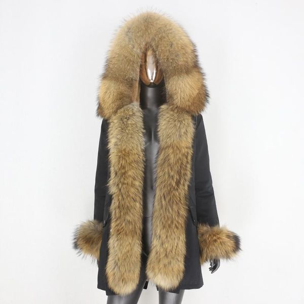 women's fur & faux cxfs 2021 waterproof parka real coat winter jacket women natural big raccoon collar hood thick warm outerwear detach, Black
women's fur & faux cxfs 2021 waterproof parka real coat winter jacket women natural big raccoon collar hood thick warm outerwear detach, Black