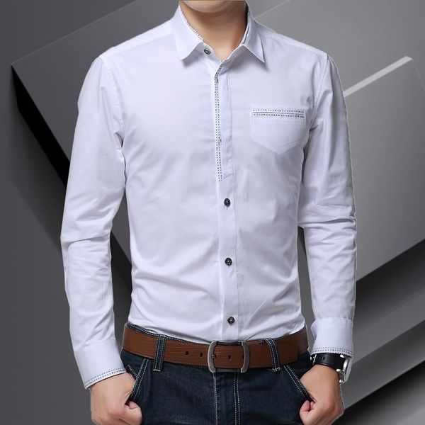 men's casual shirts spring autumn fashion social dress shirt slim fit button up long sleeve white black plus size business
men's casual shirts spring autumn fashion social dress shirt slim fit button up long sleeve white black plus size business